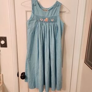 Handmade girls smock dress size 8